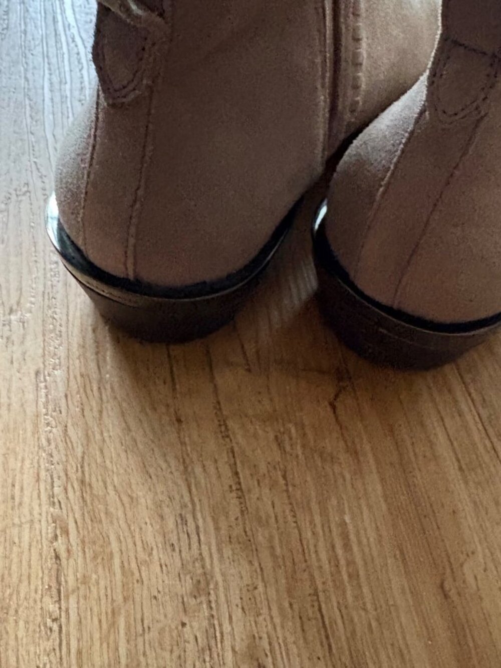 Coach Carter Suede Leather Round Toe Ankle Booties Brown Women’s Size 9.5 - Picture 6 of 9